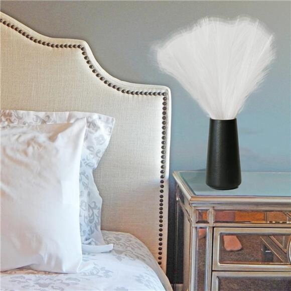 20pcs White Silk Pampas Grass Artificial Fake Flowers 18" for Mother's Day - Picture 4 of 7